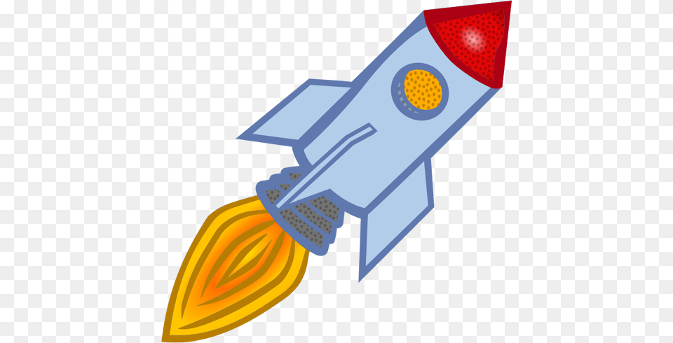 Vector Clip Art Of Blue Cartoon Rocket, Light, Launch, People, Person Free Transparent Png