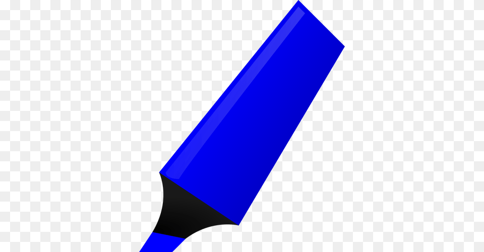 Vector Clip Art Of Blue Highlighter, Marker Free Png Download