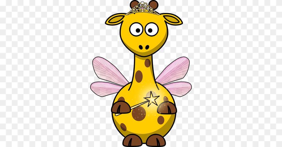 Vector Clip Art Of Fairy Giraffe, Nature, Outdoors, Snow, Snowman Png