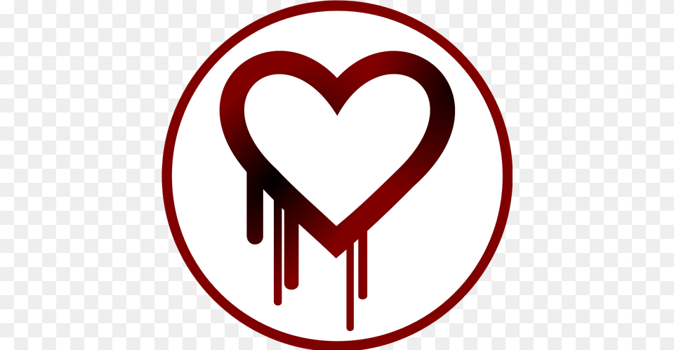 Vector Clip Art Of Heart Bleed Patch In Circle Free Transparent Png