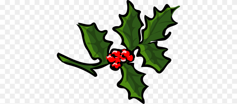 Vector Clip Art Of Holly Branch, Leaf, Plant, Green, Flower Png Image