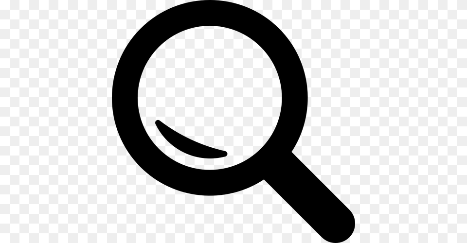 Vector Clip Art Of Magnifying Glass Search Icon, Gray Free Transparent Png