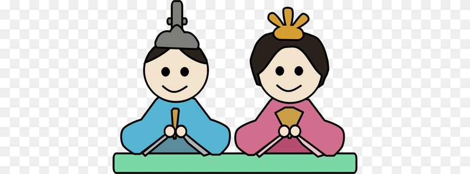 Vector Clip Art Of Male And Female Doll In Japan, People, Person, Face, Head Free Png