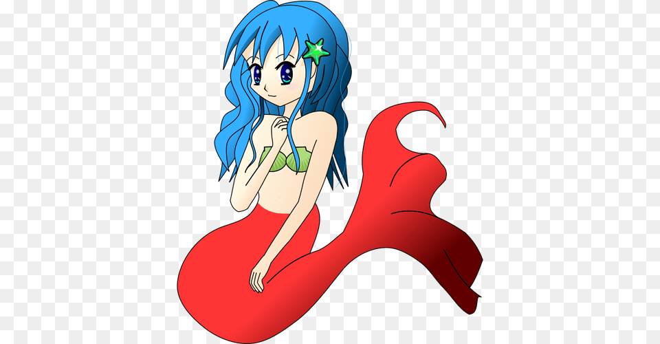 Vector Clip Art Of Mermaid, Book, Comics, Publication, Adult Free Png Download