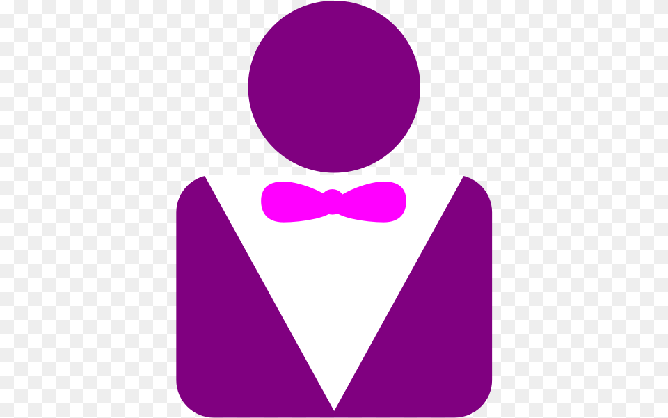 Vector Clip Art Of Posh Man Avatar Bloom Filter, Accessories, Formal Wear, Purple, Tie Free Transparent Png