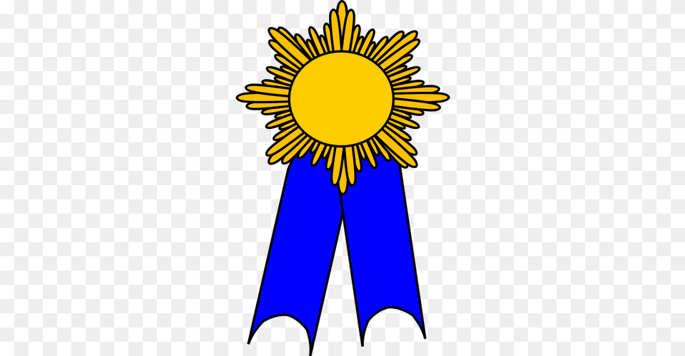 Vector Clip Art Of Prize Medal, Logo, Flower, Plant, Gold Png Image