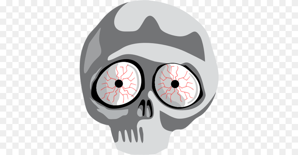 Vector Clip Art Of Scared Skull Png