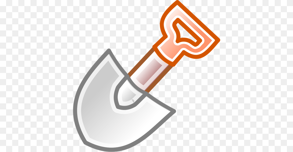 Vector Clip Art Of Shovel With Red Handle Vectors, Device, Smoke Pipe, Tool Png