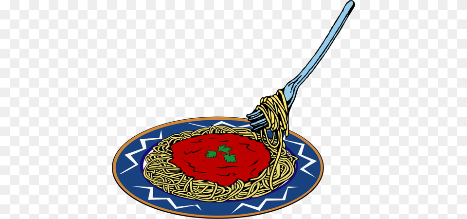 Vector Clip Art Of Spaghetti And Sauce Serving, Food, Food Presentation, Broom Free Png Download