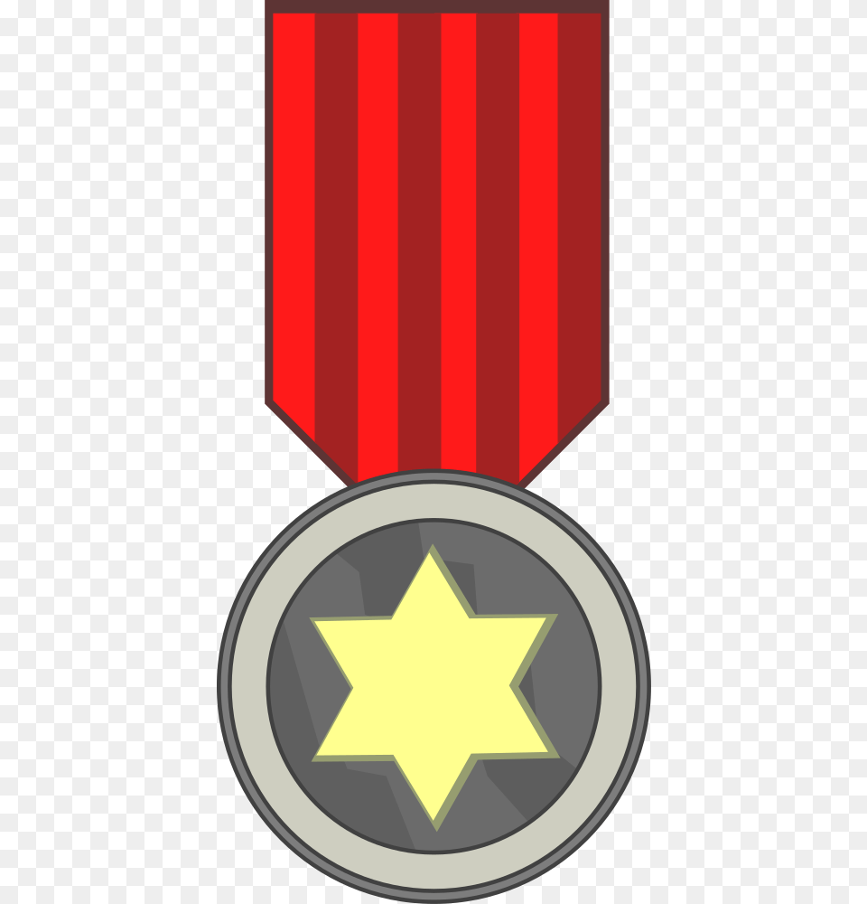 Vector Clip Art Of Star Award Medal On Red Ribbon, Symbol, Gold, Armor Free Png Download