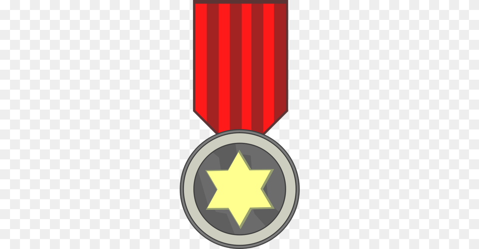 Vector Clip Art Of Star Award Medal On Red Ribbon, Symbol, Armor, Gold Png