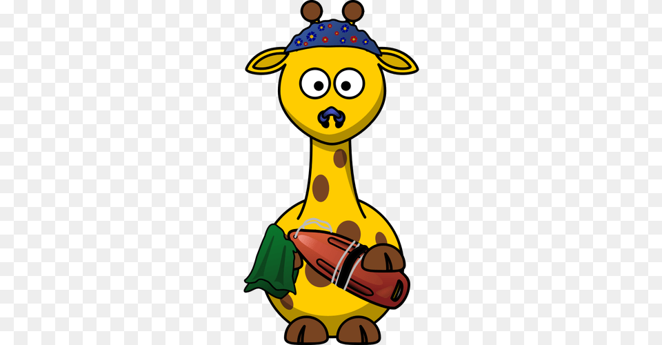 Vector Clip Art Of Swimmer Giraffe, Nature, Outdoors, Snow, Snowman Png Image