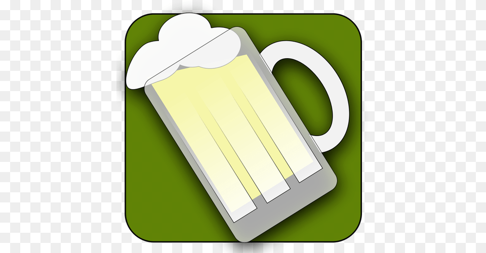 Vector Clip Art Of Tilted Beer Mug Icon, Cup Png