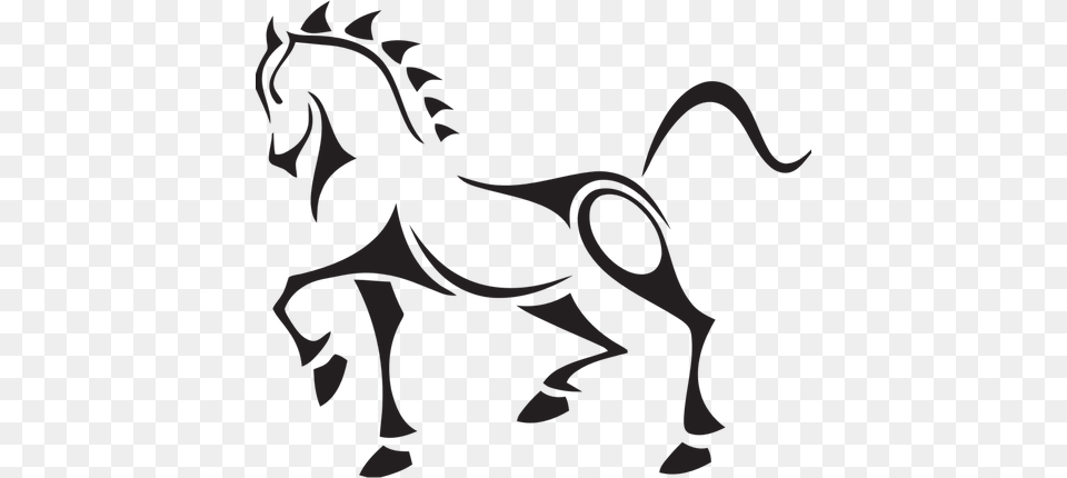 Vector Clip Art Of Tribal Horse, Animal, Colt Horse, Mammal, Baby Png