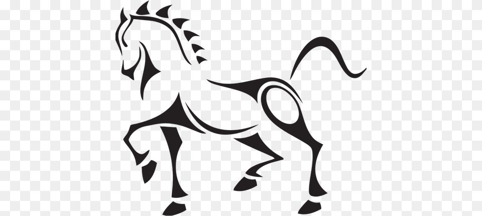 Vector Clip Art Of Tribal Horse, Animal, Colt Horse, Mammal, Baby Free Png