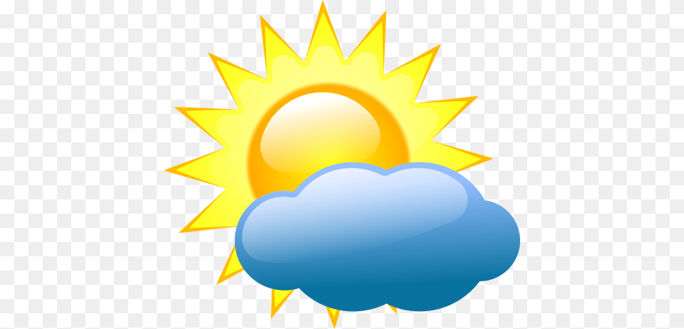 Vector Clip Art Of Weather Forecast Color Symbol For Partly Cloudy, Nature, Outdoors, Sky, Sun Png