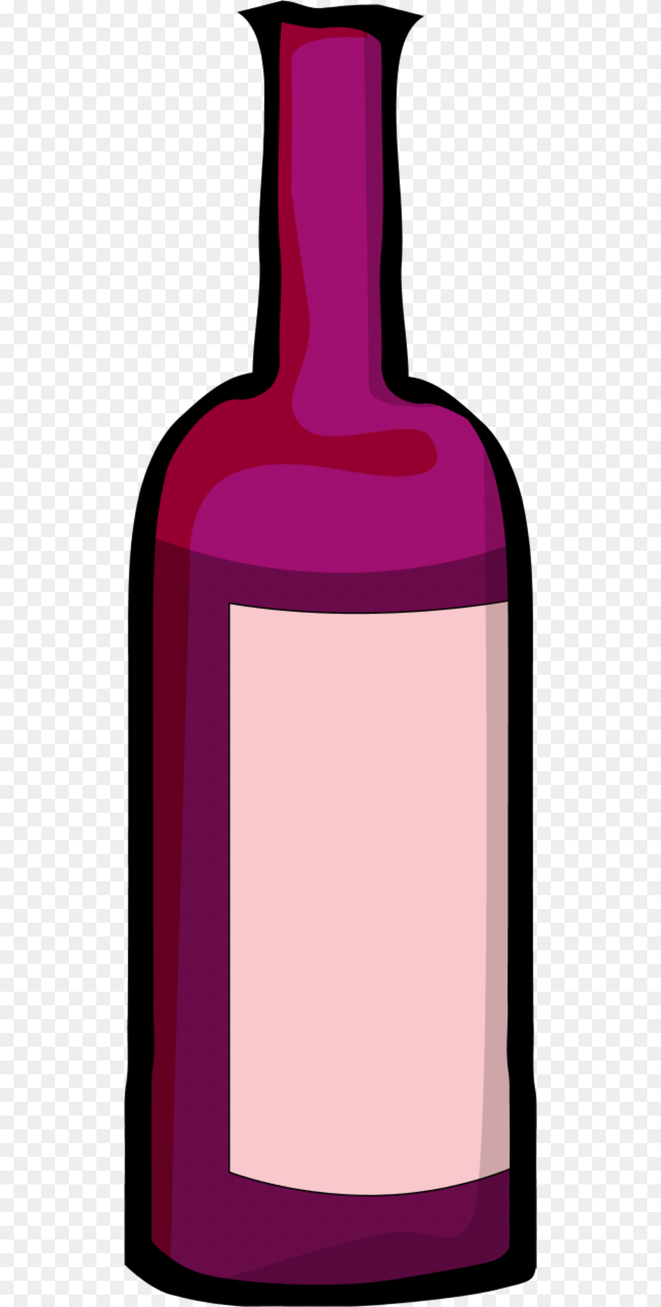 Vector Clip Art Pink Wine Bottle Clip Art, Alcohol, Beverage, Liquor, Wine Bottle Free Png Download