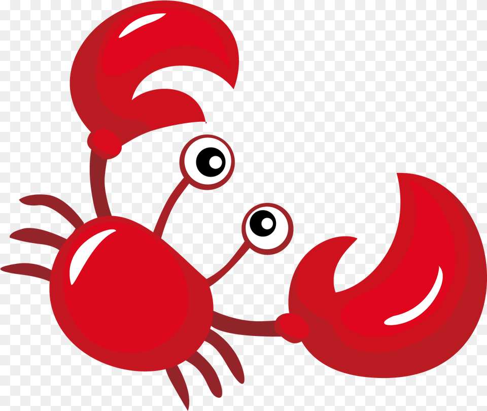 Vector Clipart Cangrejo Cartoon, Food, Seafood, Animal, Crawdad Png