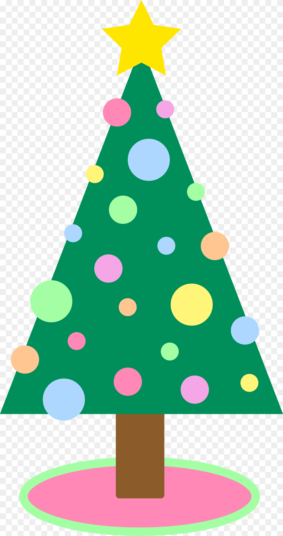 Vector Clipart Christmas Tree Cute Christmas Tree Clipart, Christmas Decorations, Festival Png Image