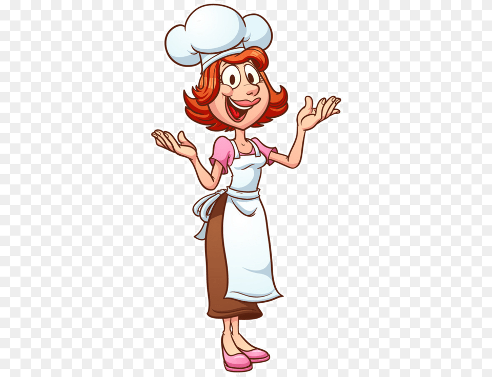 Vector Clipart Fish Chef Hat Svg Royalty Library Female Chef Cartoon, Book, Comics, Publication, Baby Free Transparent Png