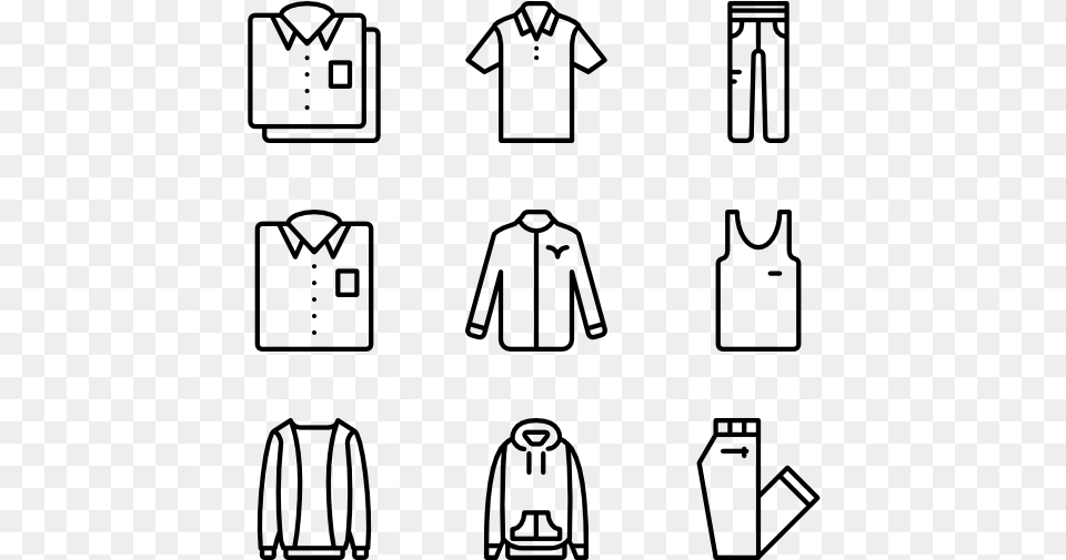 Vector Clothes Icon Clothing Icon Pack, Gray Free Png