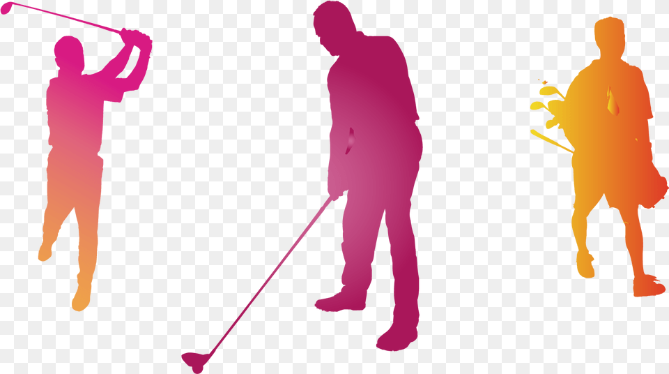 Vector Color Golfer Three Golf, Adult, Male, Man, Person Png