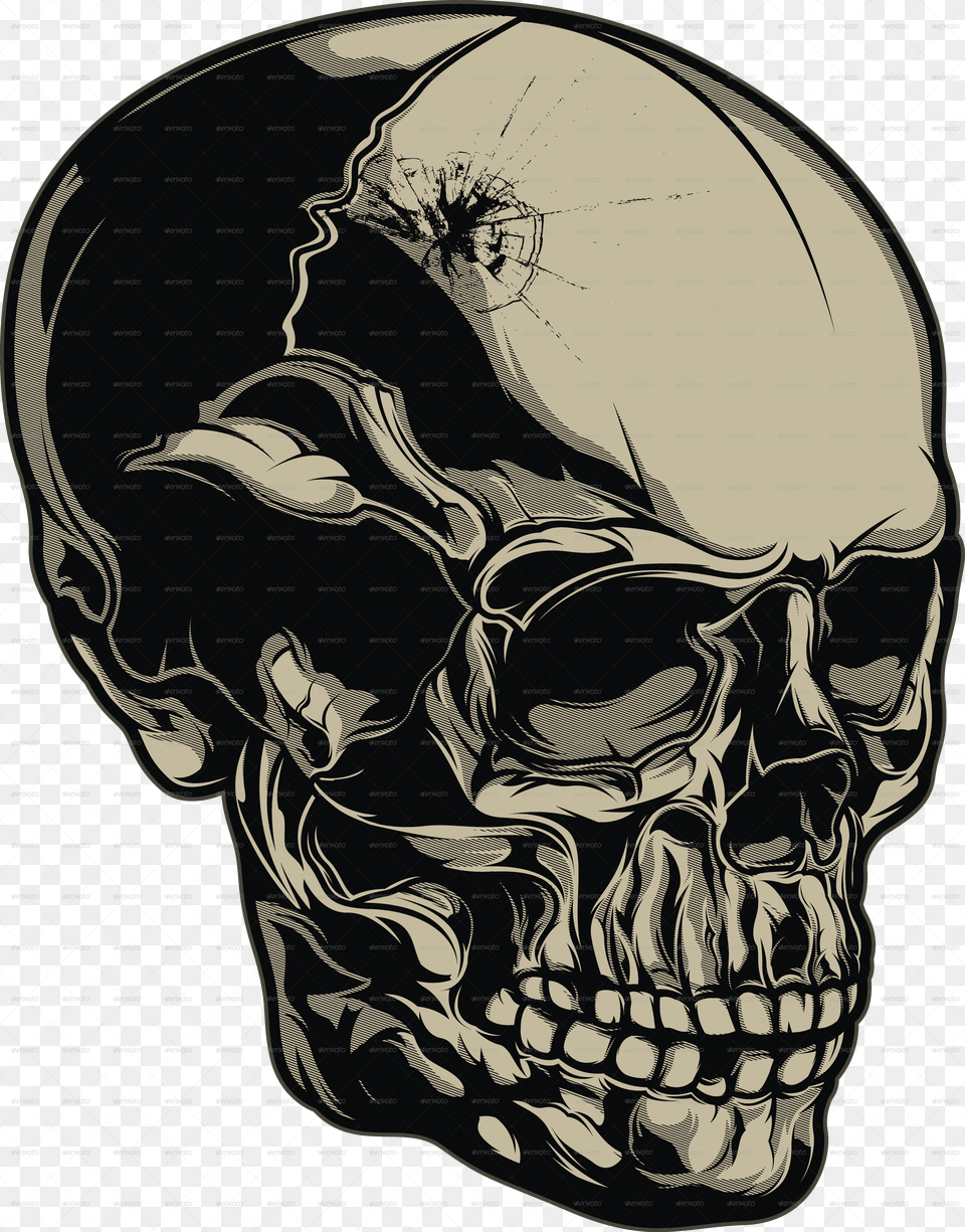 Vector Colors Skull Skull, Art, Head, Person, Smoke Pipe Free Png Download