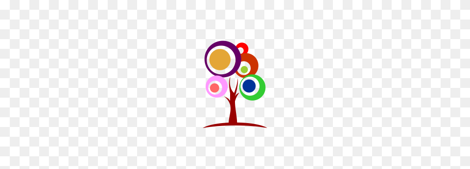 Vector Colour Circle Tree Logo Vector Logos Art, Graphics, Drawing Free Png Download