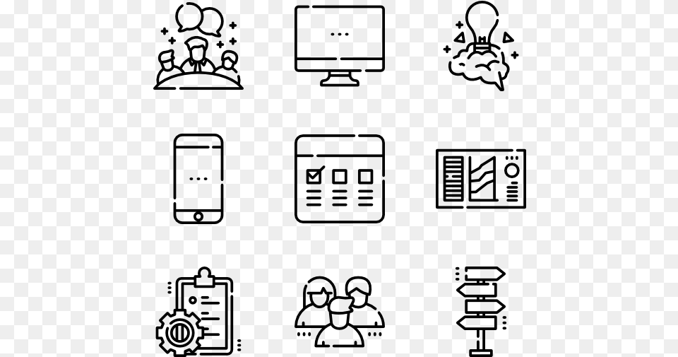 Vector Computer Icon, Gray Free Png Download