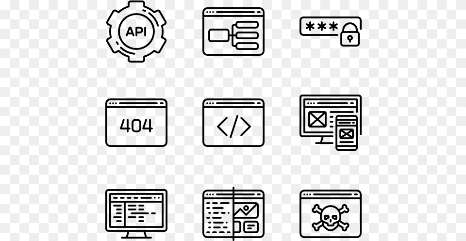 Vector Computer Icon, Gray Free Png Download