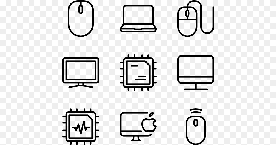 Vector Computer Icon, Gray Free Png