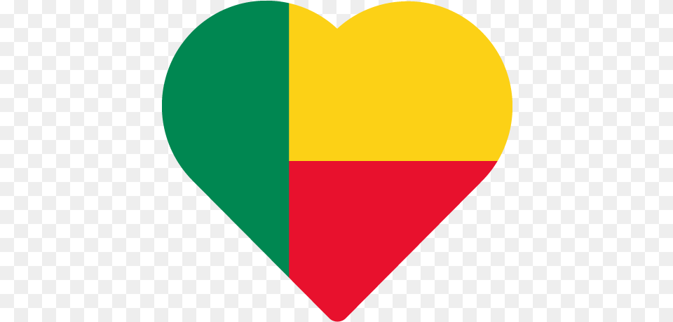 Vector Country Flag Of Benin Heart Vector World Flags Flag Of Benin, Balloon Png