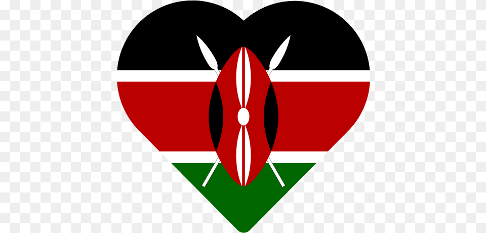 Vector Country Flag Of Kenya Heart Vector World Flags Les Plus Beaux Drapeaux, Logo, Emblem, Symbol, Animal Free Png Download