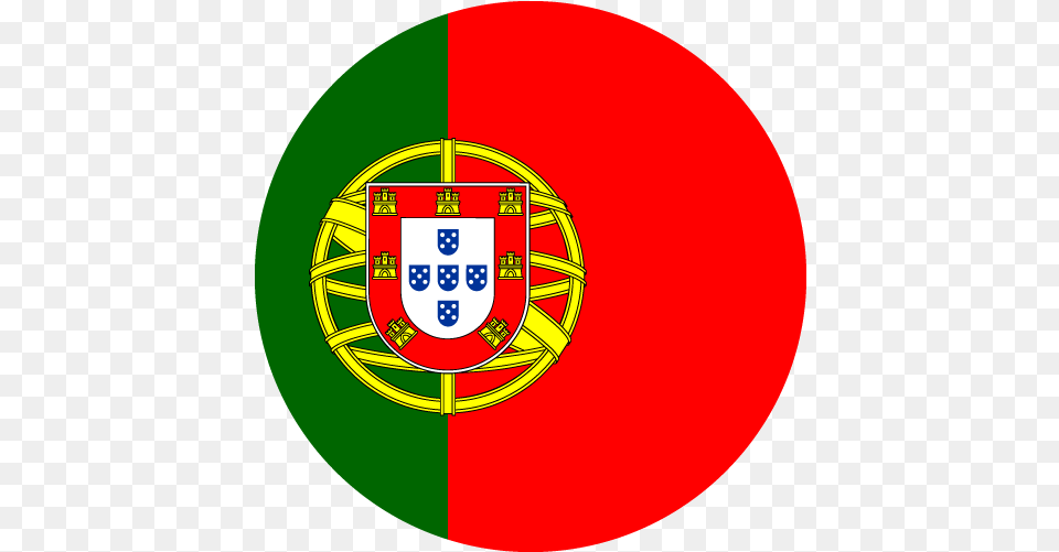 Vector Country Flag Of Portugal Portugal Flag Circle Transparent, Disk Free Png Download