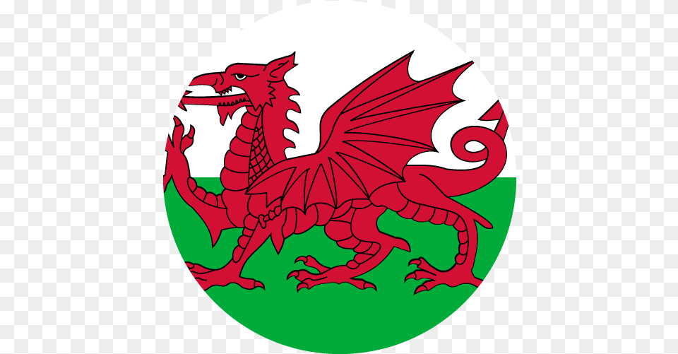 Vector Country Flag Of Wales Circle Vector World Flags St Davids Day 2019, Dragon Png