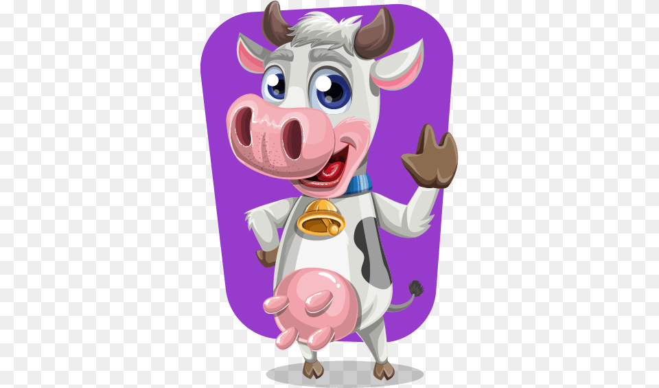 Vector Cow Cow Vector Character, Animal, Cattle, Livestock, Mammal Png Image