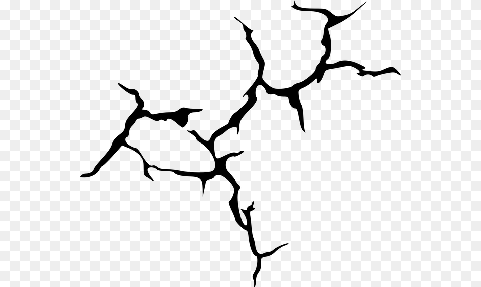 Vector Cracks Texture 6 Crack, Gray Free Png