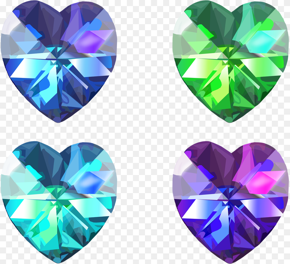 Vector Crystal Illustrator Graphic Freeuse Library Realistic Heart Diamonds Drawing, Accessories, Gemstone, Jewelry, Diamond Free Transparent Png