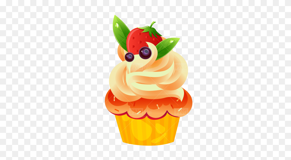 Vector Cupcake Cupcake, Cake, Cream, Dessert, Food Free Png Download