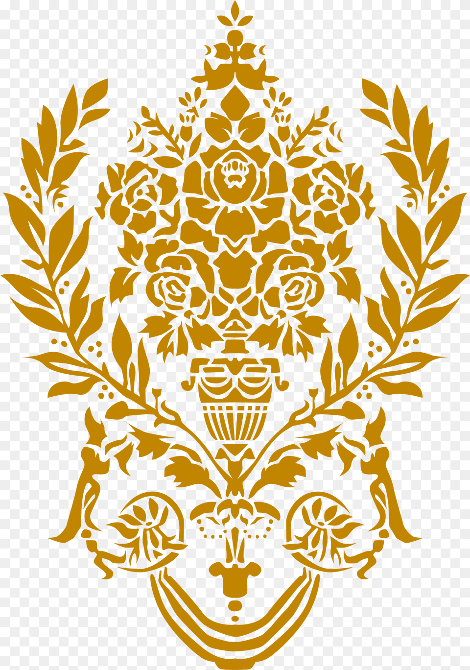 Vector Damask Pattern, Art, Floral Design, Graphics, Stencil Free Png