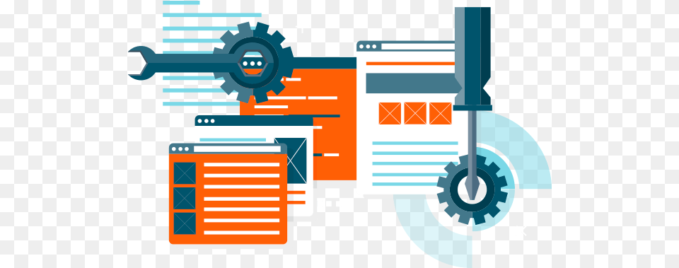 Vector De Analisis Web Business Process, Machine, Motor Free Png Download