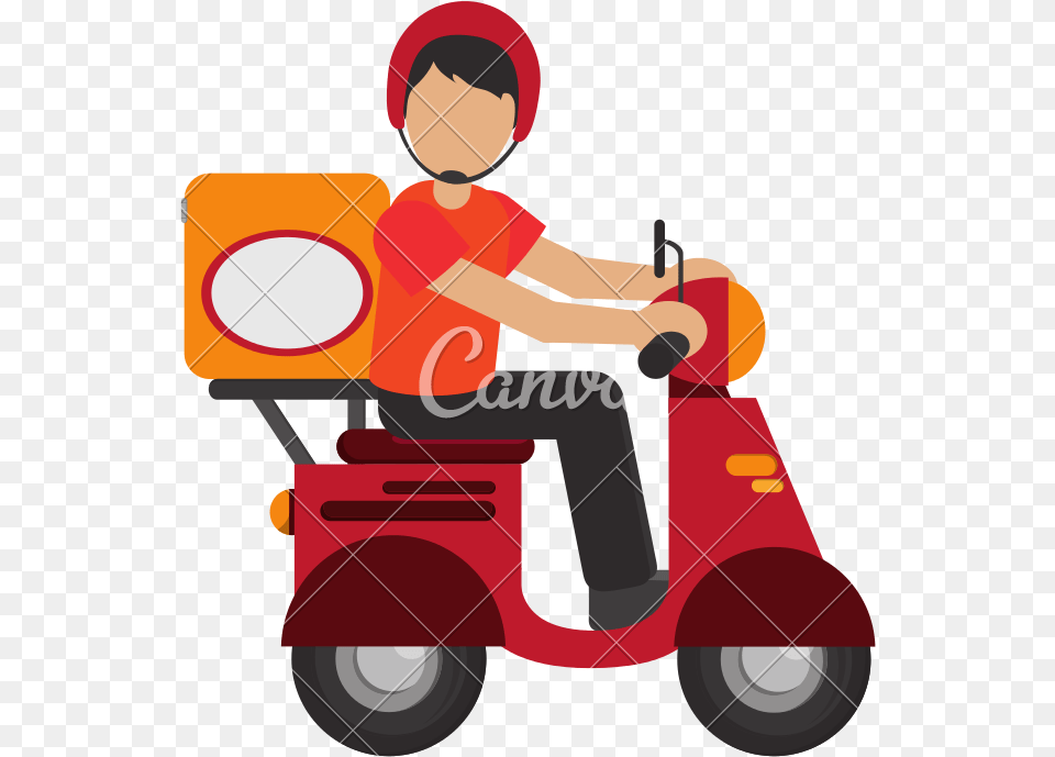 Vector Delivery Icon, Moped, Motor Scooter, Motorcycle, Vehicle Png Image