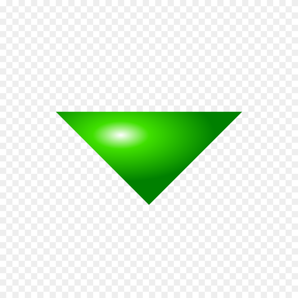 Vector Down Arrow Changed, Triangle, Green, Accessories, Gemstone Free Png Download