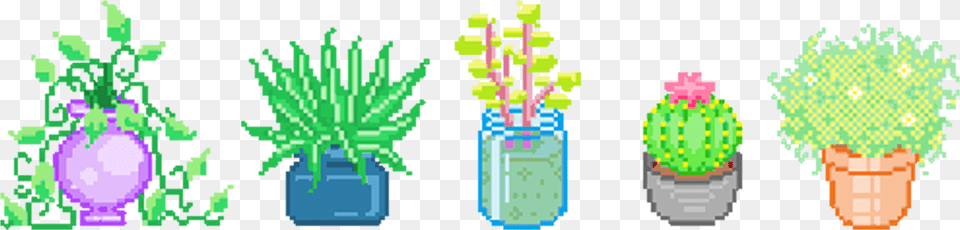 Vector Download Collection Of Plant Cactus Pixel Art, Graphics, Potted Plant, Green, Pottery Free Png