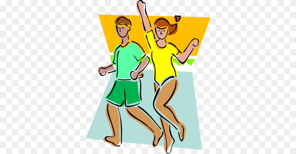 Vector Drawing Of Aerobics Class Exercise, Shorts, Clothing, Book, Comics Png Image