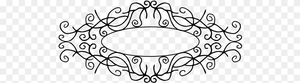 Vector Drawing Of Decorative Title Frame Clipart Titles, Gray Free Png