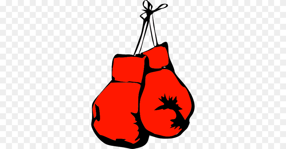 Vector Drawing Of Fiery Red Boxing Gloves, Clothing, Glove, Person Png Image