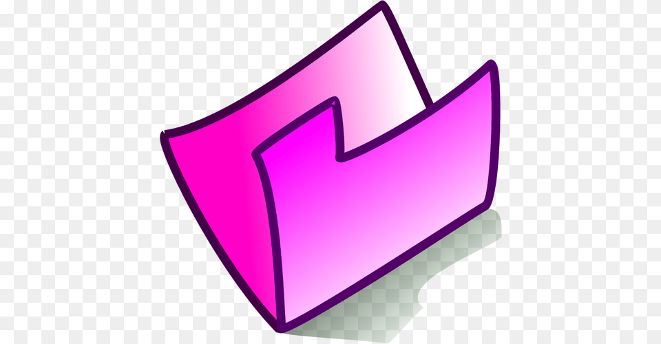 Vector Drawing Of Pink Pc Folder Icon, File Binder, File Folder, Blackboard Free Png
