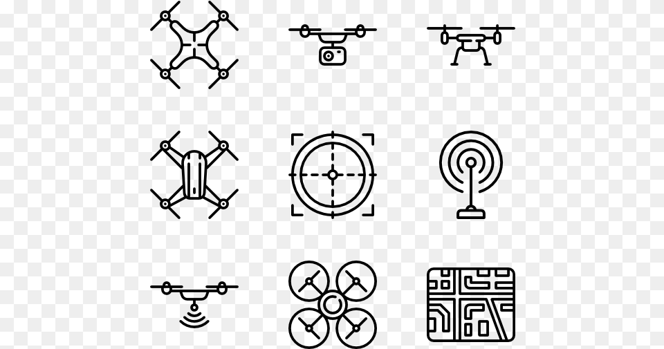 Vector Drones Art Icones Para Curriculo, Gray Free Png Download