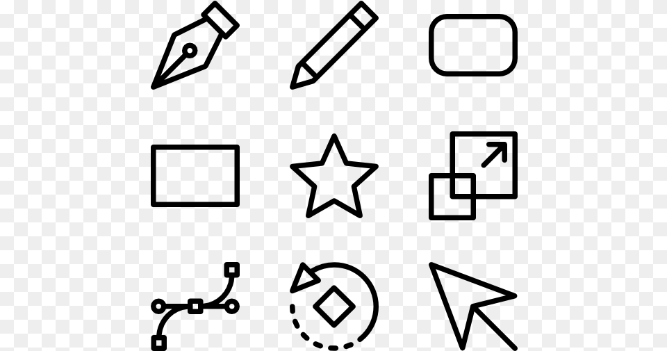 Vector Editing Tools, Gray Free Transparent Png